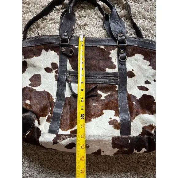 Cavalcanti Cowhide Leather Made in Italy Large tote duffel bag - Picture 11 of 16